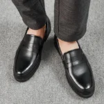 2024 Formal Chef Shoes Kitchen Men Breathable Loafers Shoes New Design Big Size Men's Casual Dress Shoes Leather Pairs for Men - Image 5