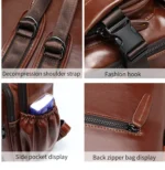 LAMGOYI Custom LOGO Backpack Genuine Bag Luxury Men Leather for Travel Custom Leather Backpack Men - Image 5