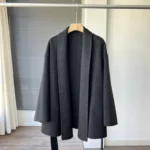 Cashmere  Wool Lapel Tie Waist Double-Sided Wool Coat  Jacket Autumn Winter - Image 2